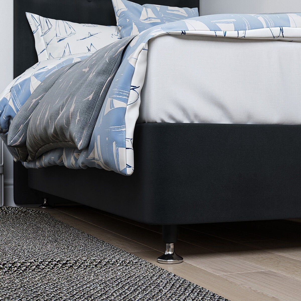 A.H. Beard Domino Oslo Medium Single Mattress - Gel Memory Foam - 5 Zone Support - Wool Blend - DOSLOMMSGL