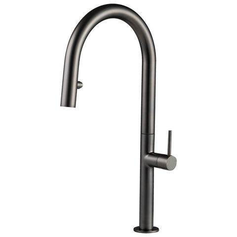 Rogerseller Myhill Sink Mixer with Pull Out Spray 6L/min - Graphite, 5-Star WELS - 3606012605