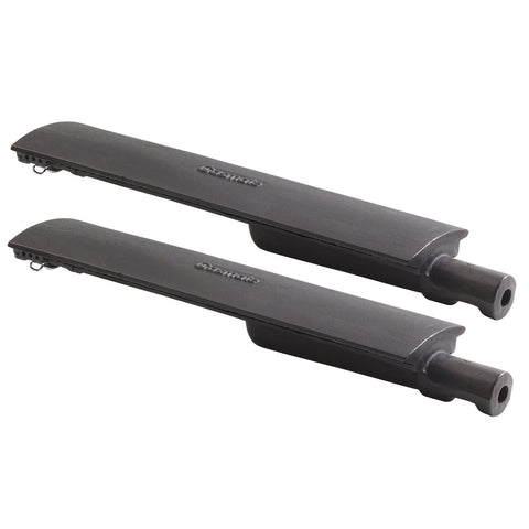 Gasmate Satin Enamel BBQ Rail Burner - 2 Pack, Durable Replacement Burners