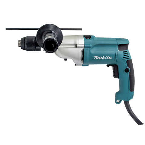 Makita 20mm 720W 2-Speed Hammer Drill HP2051H Corded, 13mm Keyless Chuck, Side Handle