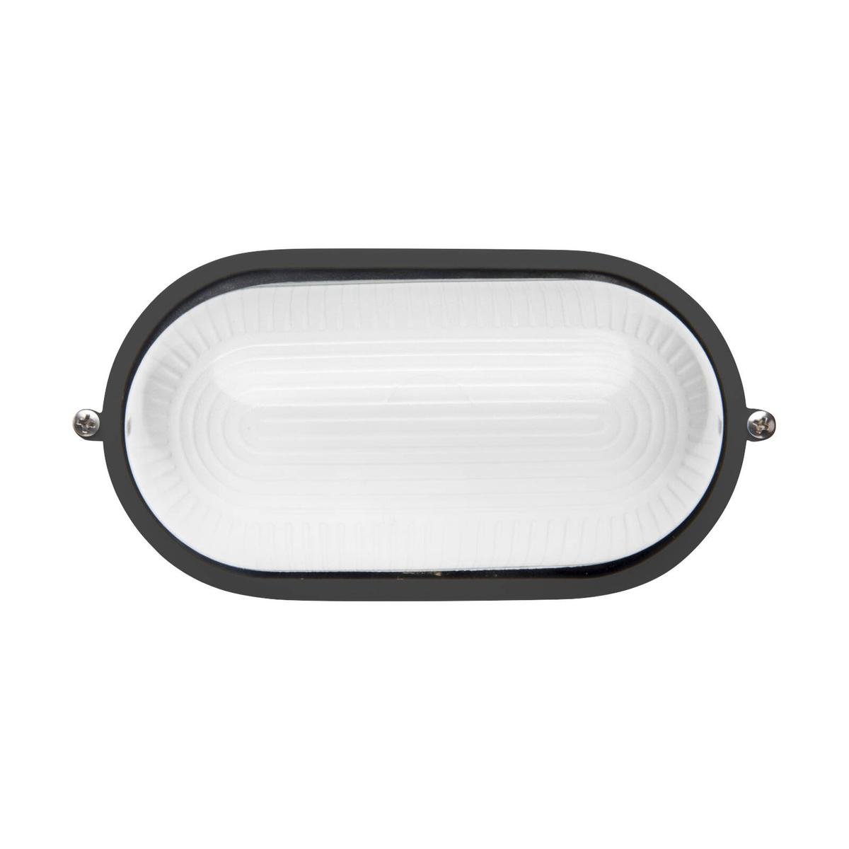 Brilliant 9W LED Black Davis Bunker Light - 9W - Die-Casting Aluminium - Weather Resistant - SuperSaverAU - view 1