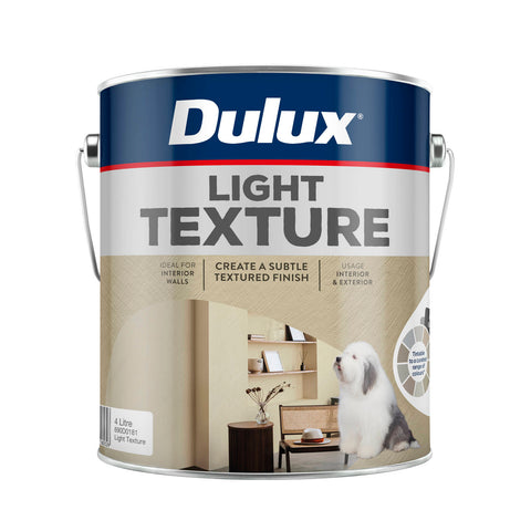 Dulux Design Light Texture Paint 4L, Interior & Exterior, Self-Priming