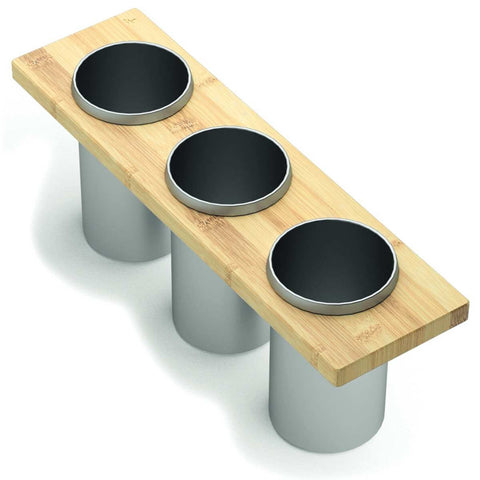 Artinox Planum Bottle or Cutlery Holder Set - Tasmanian Oak, Natural Wood Finish, 135mm x 460mm - VPB3C
