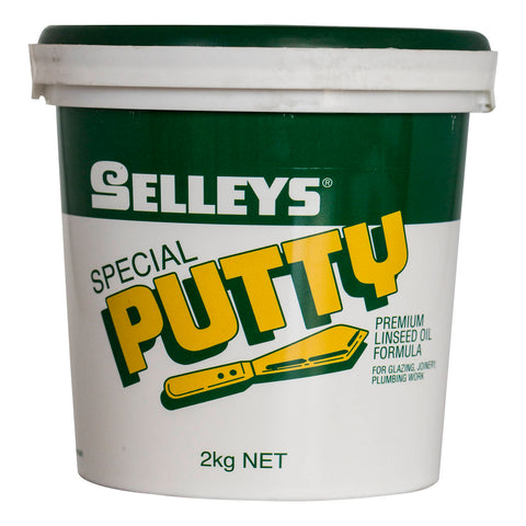Selleys 2kg Natural Linseed Oil Special Putty - UV Resistant, Paintable