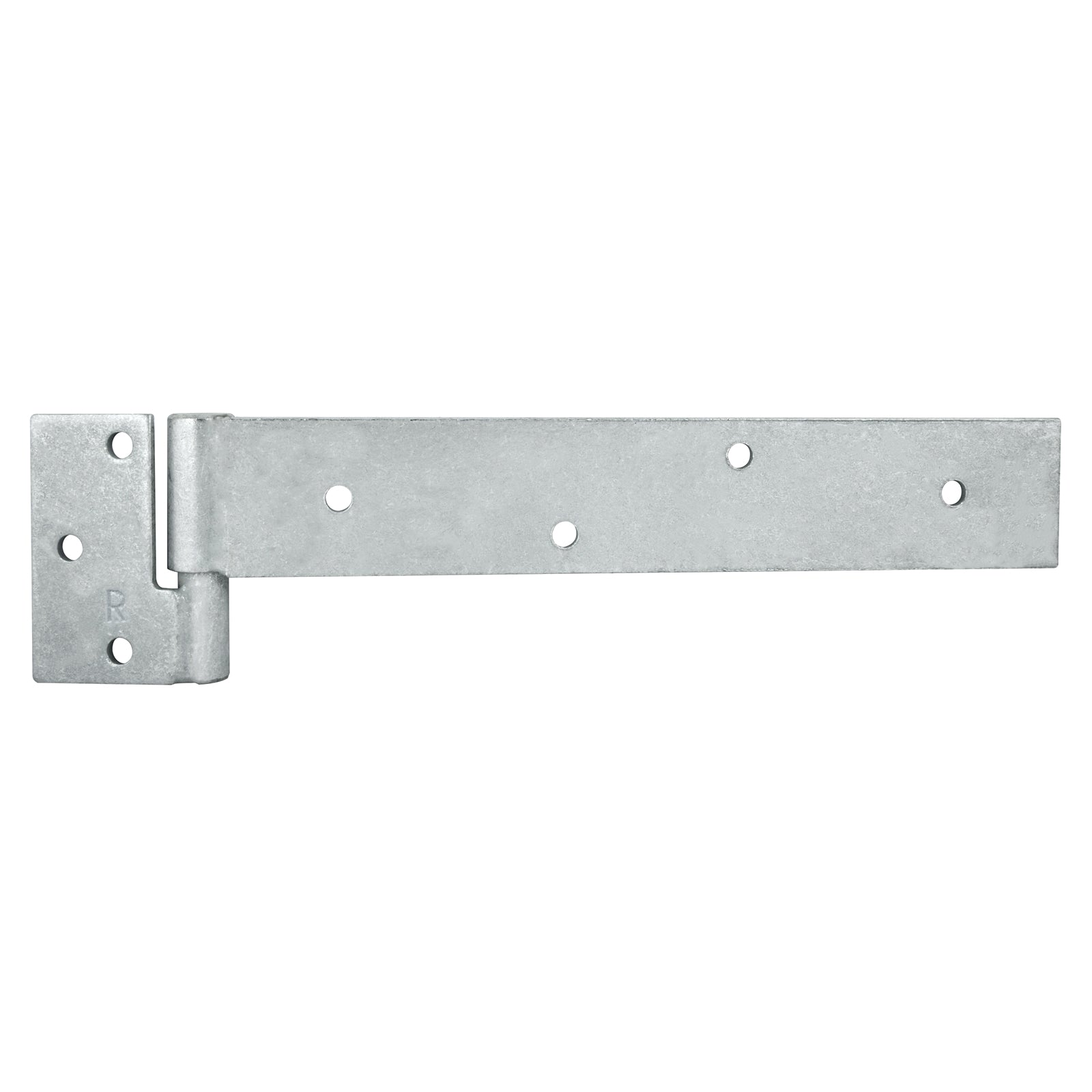 Pinnacle Hardware 16mm Galvanised RH Long Strap Security Gate Hinge, 2 Pack, Anti-Lift