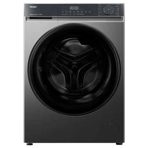 Haier 8.5kg Front Loader - Dark Grey, Express 15 Cycle, Steam Refresh, 5 Star Energy - HWF85KB1