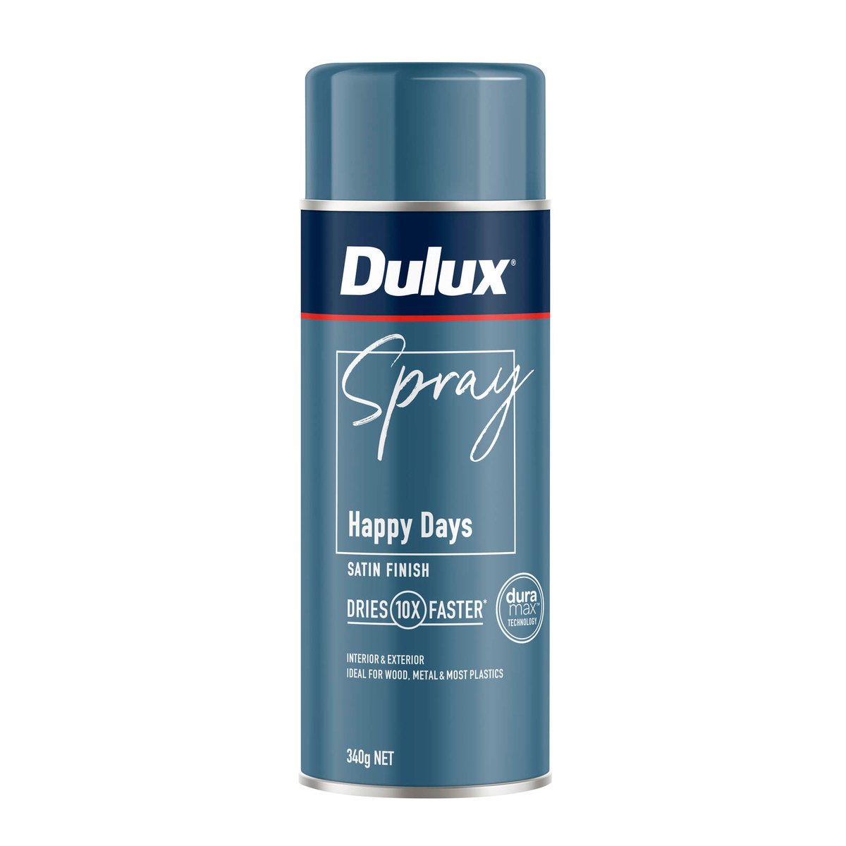Dulux Spray Paint 340g Satin - Fast Drying - Self-Priming - 0.34L - SuperSaverAU - view 1