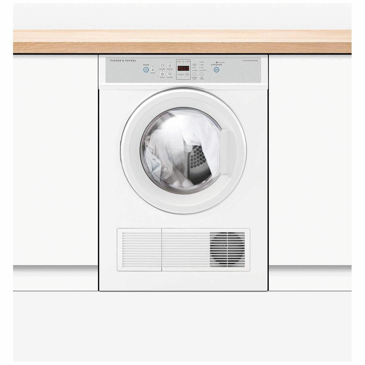 Fisher & Paykel 6kg Vented Dryer - Auto-Sensing, Reverse Tumbling, 4 Programs, White - DE6060M2