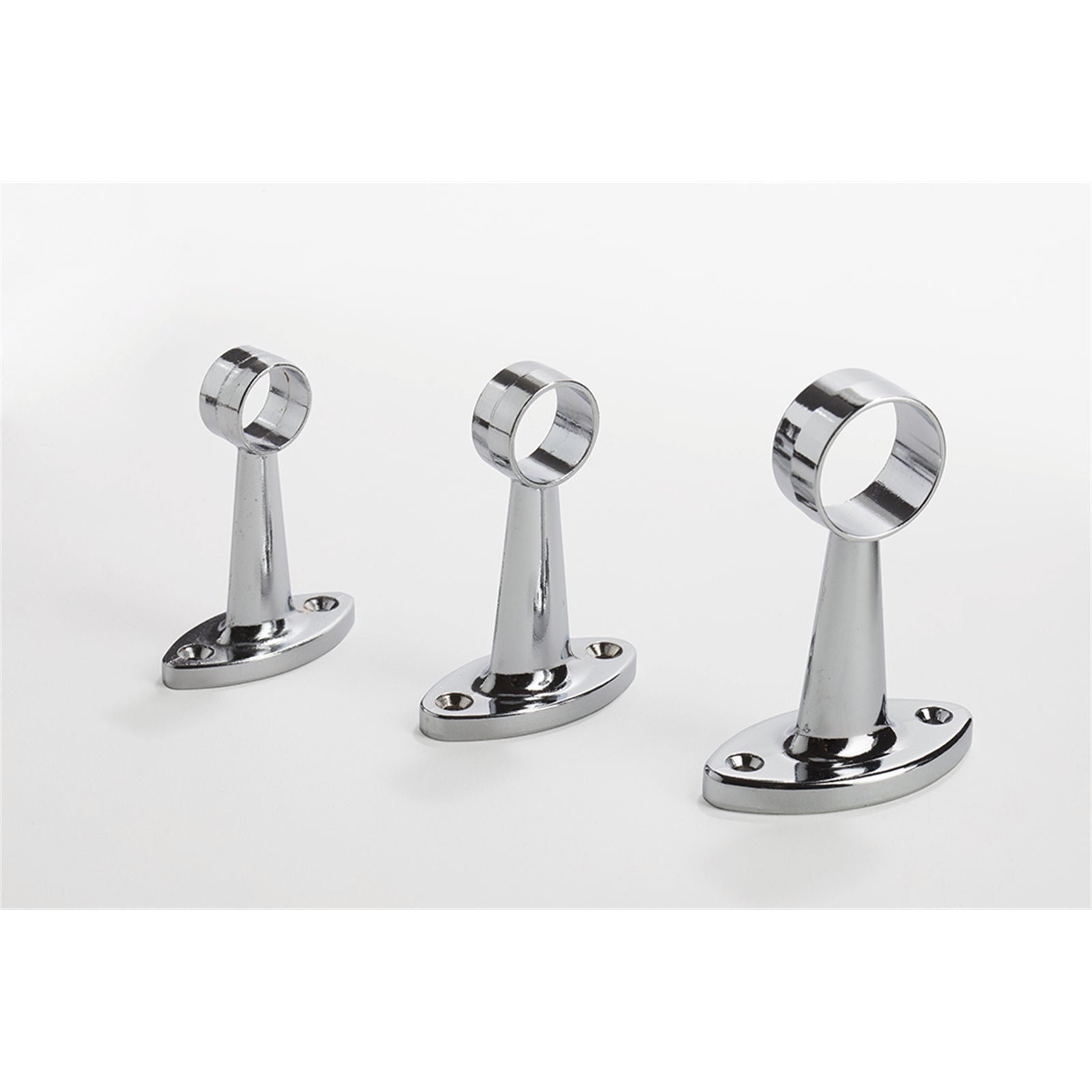 Sandleford 25mm Chrome Pillar Centre - Zinc Alloy, Chrome Plated Rail Fitting