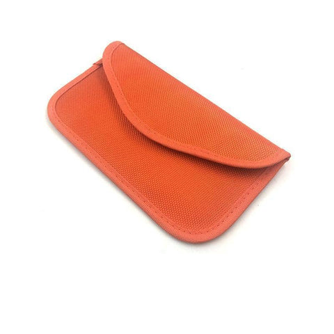 Faraday Key Fob Pouch, RFID Blocking Bag - Orange