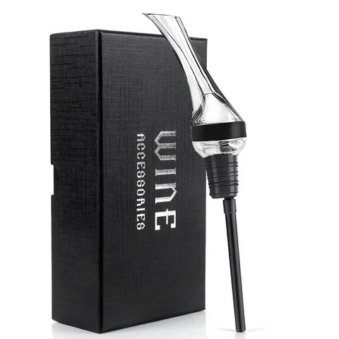 Fast Red Wine Aerator Pourer with Gift Box - Long Stem Aerator