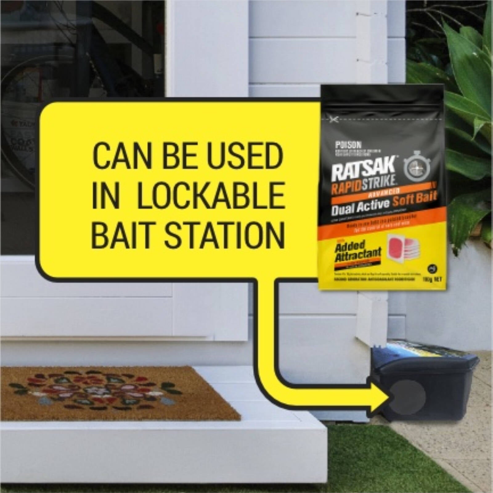 Ratsak 100g Rapid Strike Advanced Dual Active Soft Bait Rodenticide