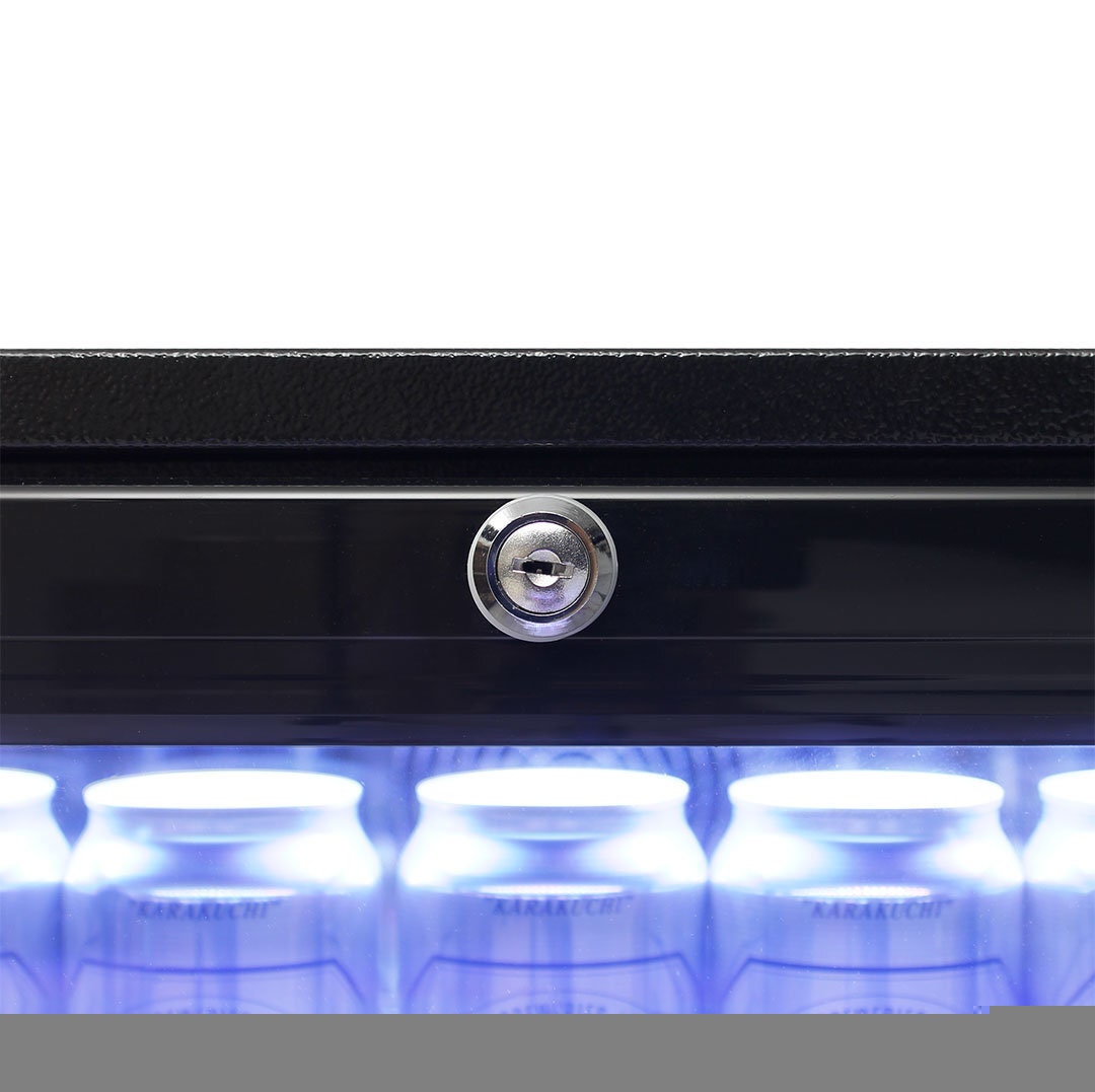 Rhino 129L Night Club Multi Light Bar Fridge - Triple-Glazed Glass Door, 3 Star Rating - SG1R-NC
