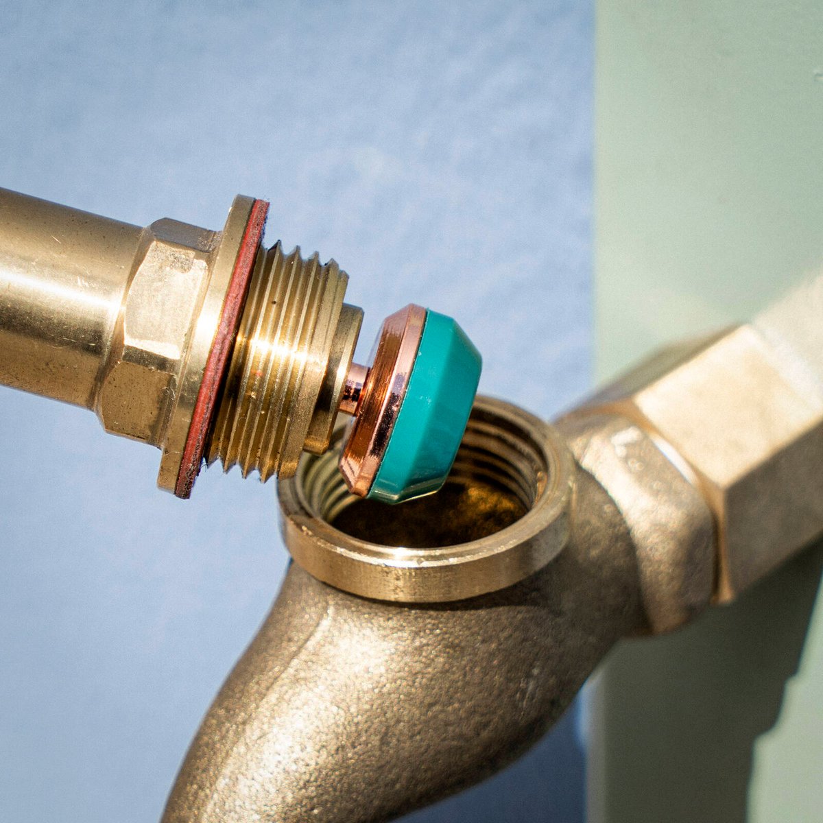 EnduraSeal 12mm Brass Jumper Tap Valve, 6 Pack, Hot & Cold