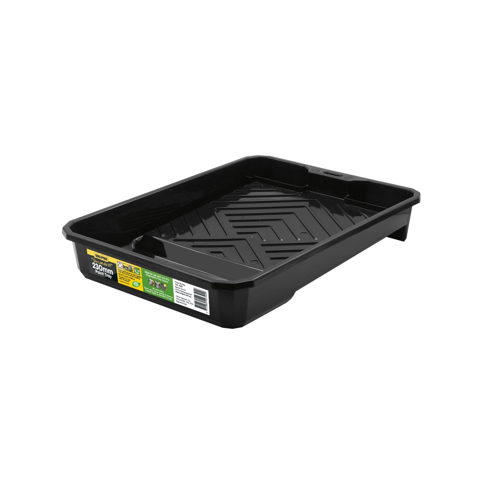 Uni-Pro 230mm Black Heavy Duty Plastic Paint Tray