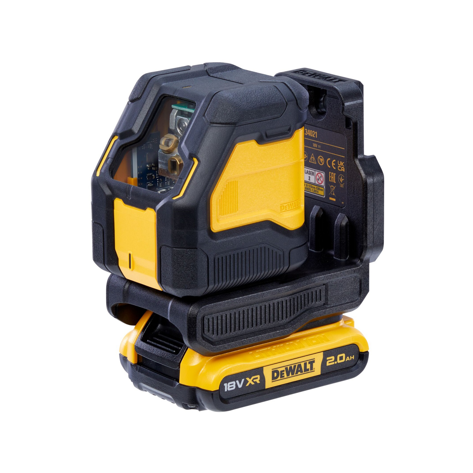 DeWALT 18V XR Li-ion Compact Green Beam Cross Line Laser Kit DCLE34021D1-XE
