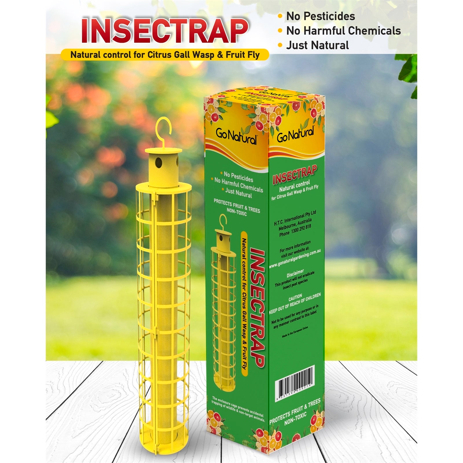 Go Natural Citrus Gall Wasp and Medfly Insect Trap 270mm