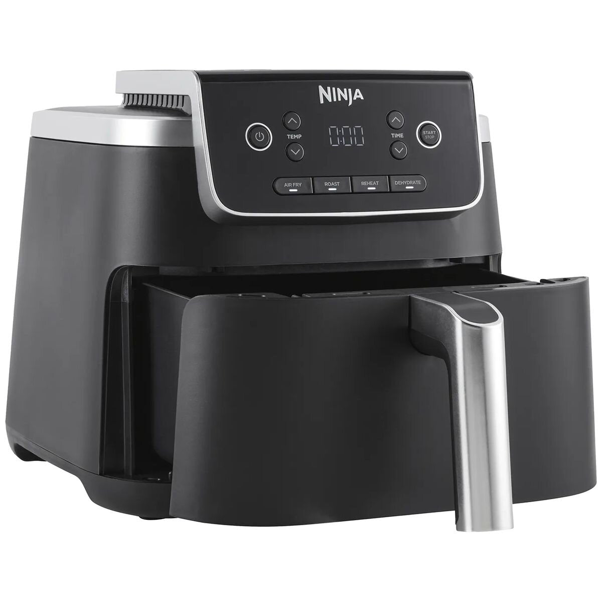 Ninja Pro Air Fryer 4.7L - Black - 4-in-1 Cooking Functions, Crisper Plate - AF141
