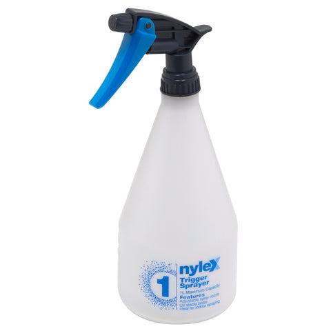 Nylex 1L Poly Trigger Garden Sprayer - Adjustable Spray Tip, Handheld, Blue