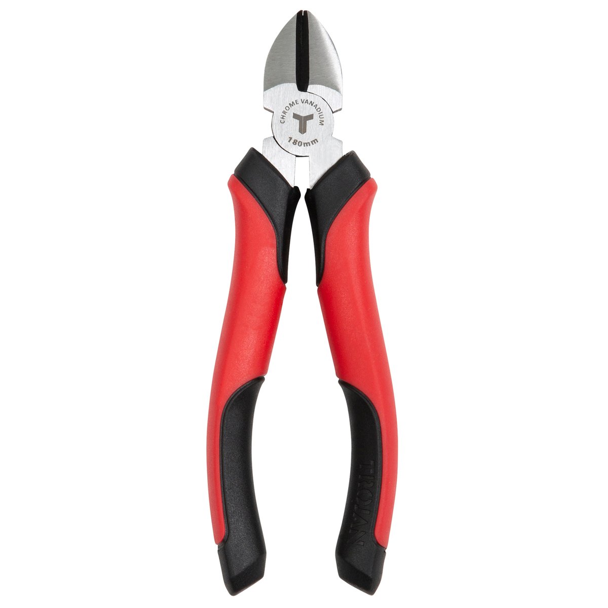 Trojan 180mm Side Cutting Plier - Chrome Vanadium Steel - Red and Black - SuperSaverAU - view 2