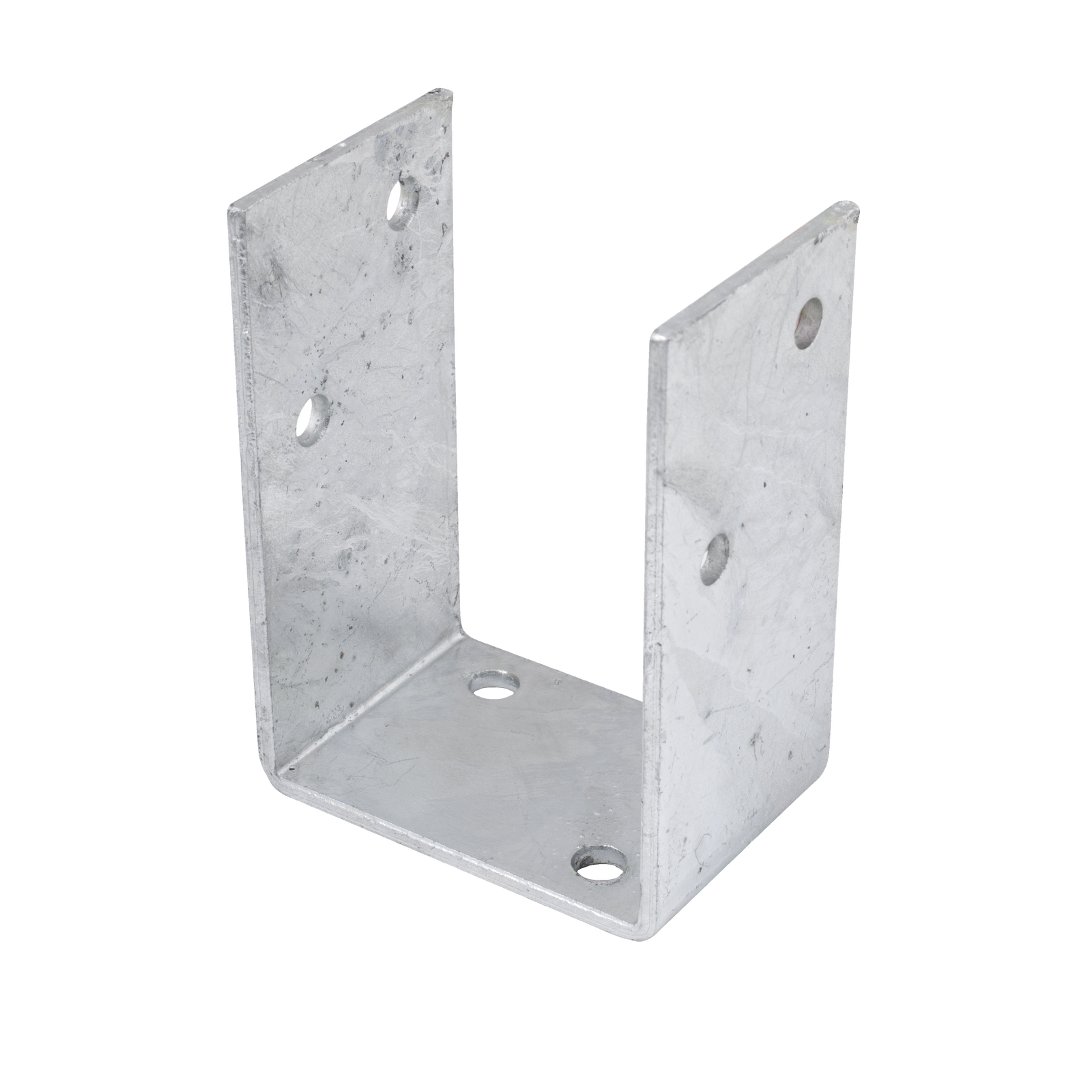 Pryda 100mm M10 Heavy Duty Bolt Down Galvanised Steel Full Stirrup Post Anchor
