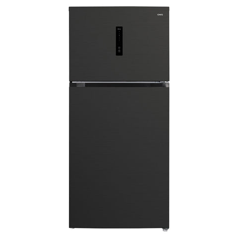 CHiQ 515L Top Mount Fridge - Black Steel with Wine Rack and Humidity Control Crisper - CTM513NBS5E