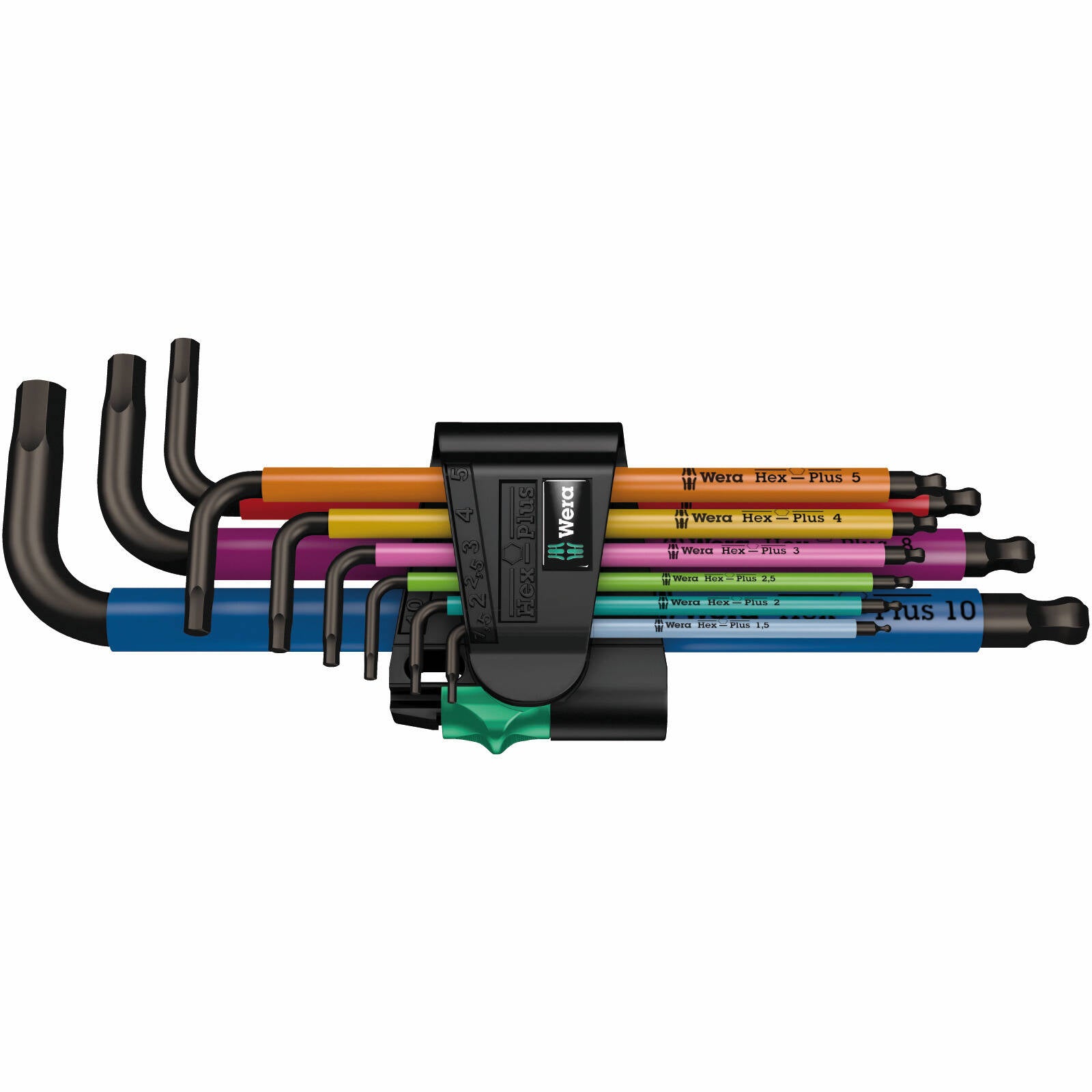 Wera Hex-Plus Ball End Metric L-Key Clip Set 1.5-10mm 9 Piece