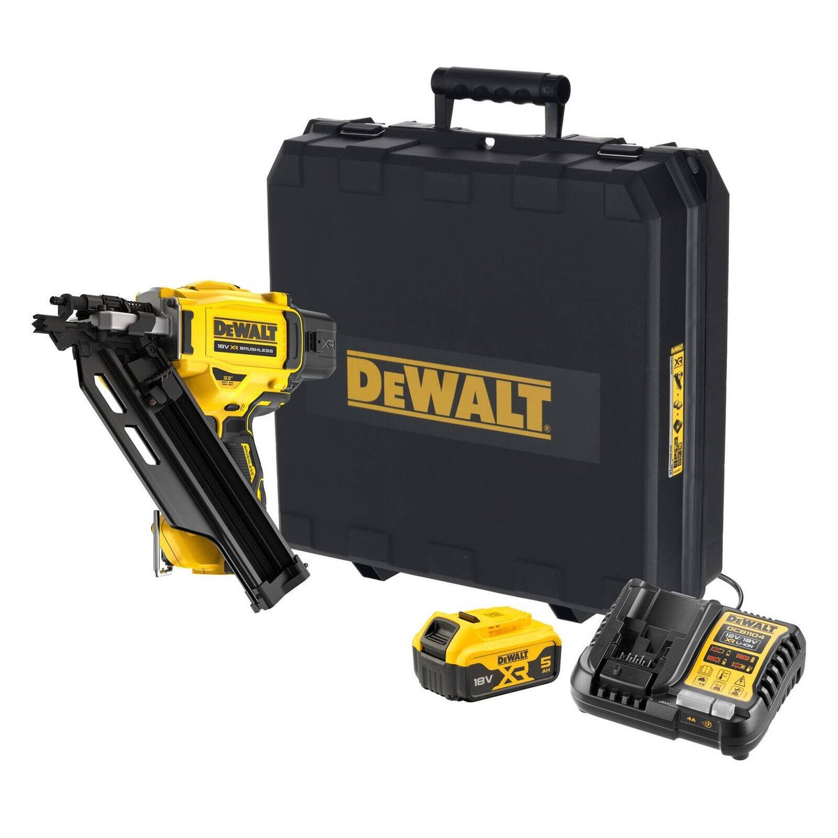 Dewalt 18V XR Framing Nailer Kit 90mm - 5.0Ah - Durable & Efficient - SuperSaverAU - view 1