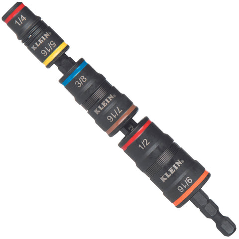 Klein Tools 7-in-1 Impact Flip Socket Set 6 Piece