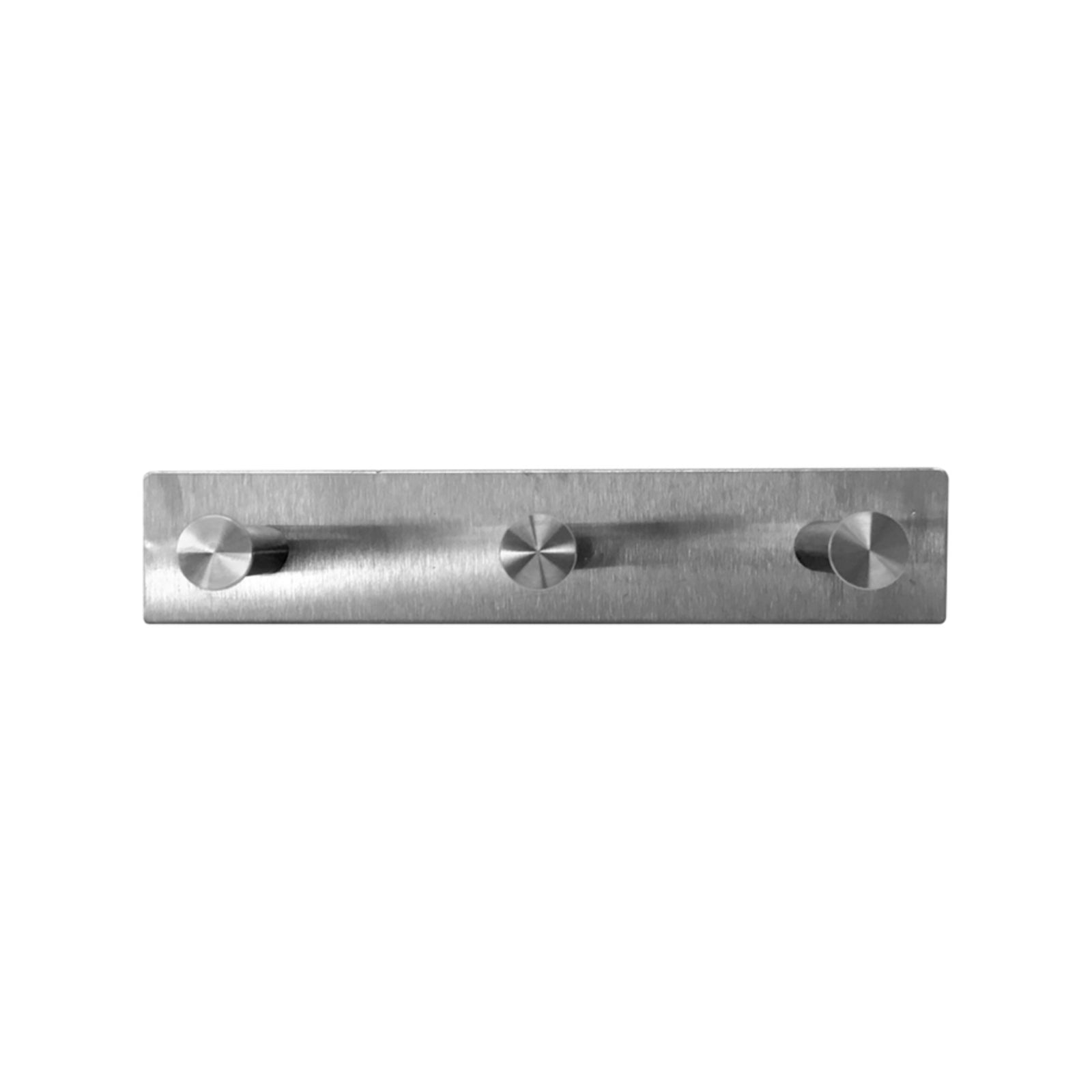 Adoored 3 Stud Satin Chrome Deco Hook Rack 260mm Steel