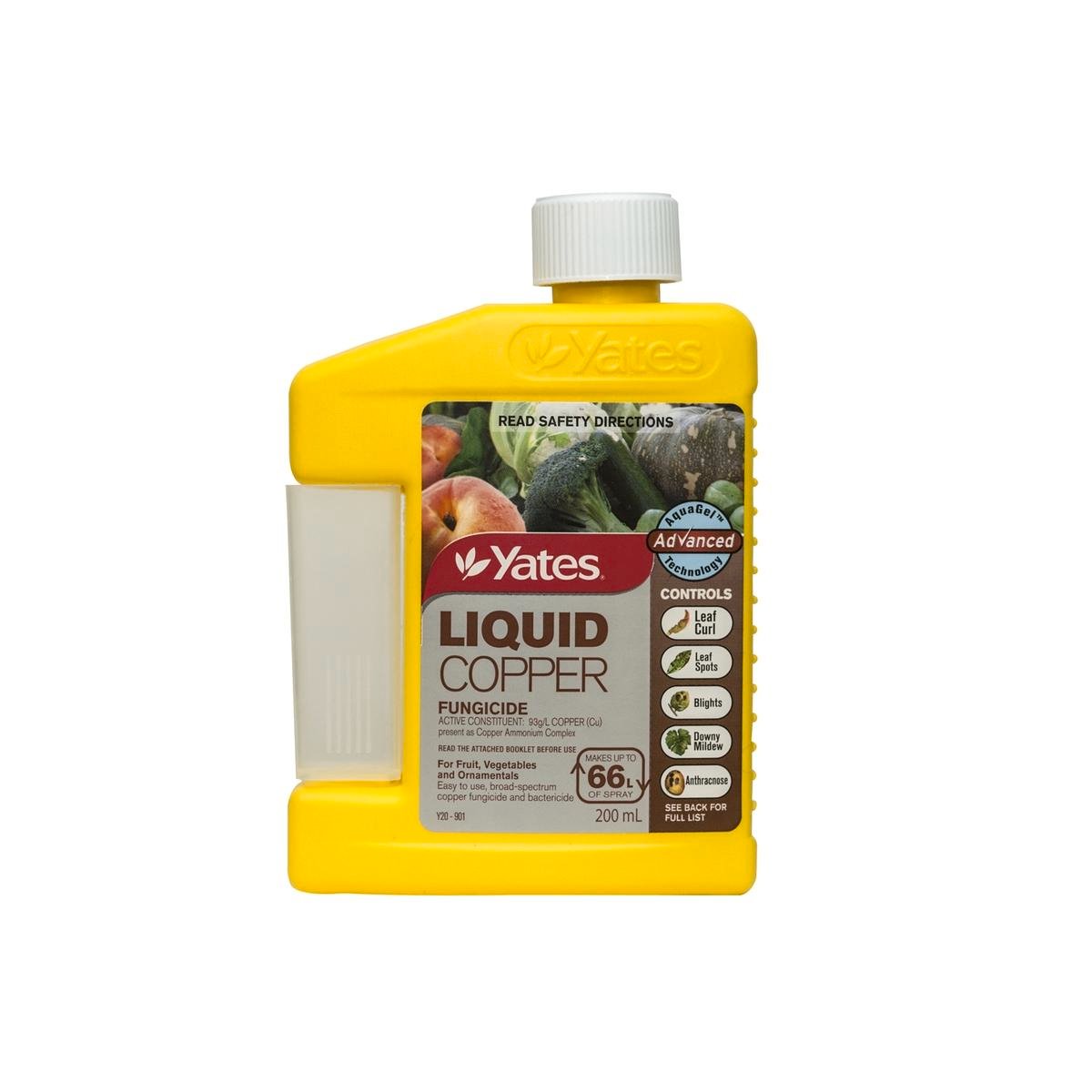 Yates Liquid Copper Fungicide Concentrate 200ml - Fruit and Vegetable Friendly Disease Control