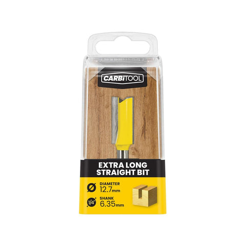Carbitool 12mm TCT XL Extra Long Straight Router Bit - 70mm - Durable Cutting Tool - SuperSaverAU - view 1
