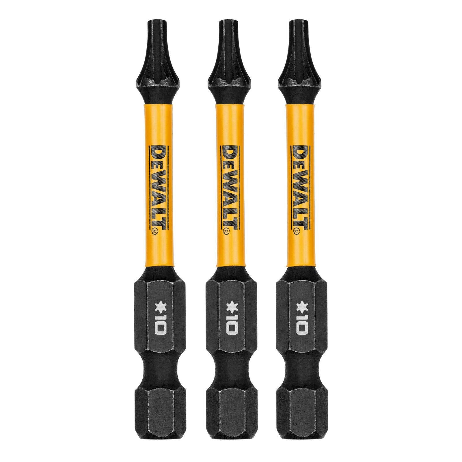 DeWALT FLEXTORQ 57mm TX10 Screwdriver Bit - 3 Pack