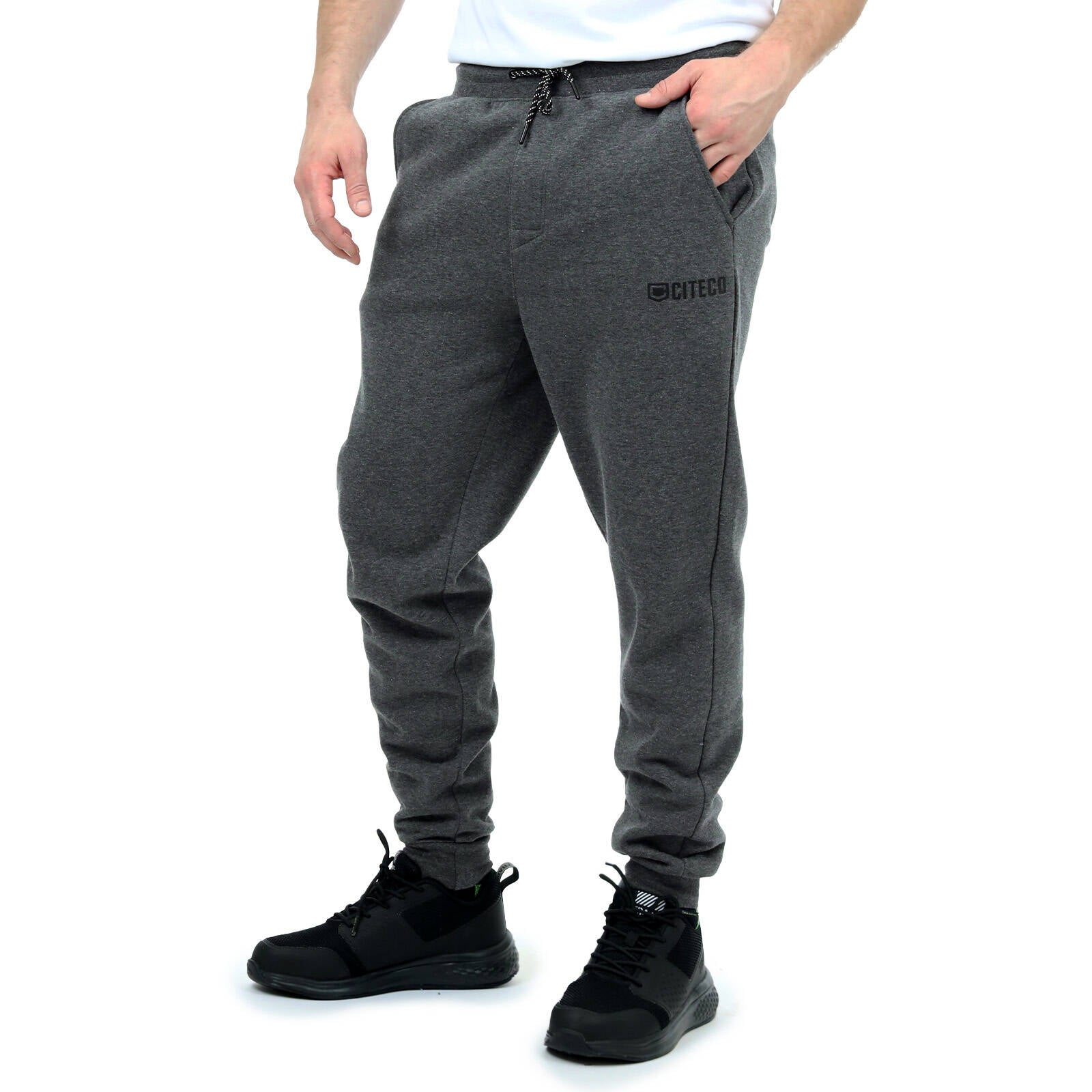 Citeco Men's Charcoal Marle Trackpant Cotton/Polyester - 2X-Large