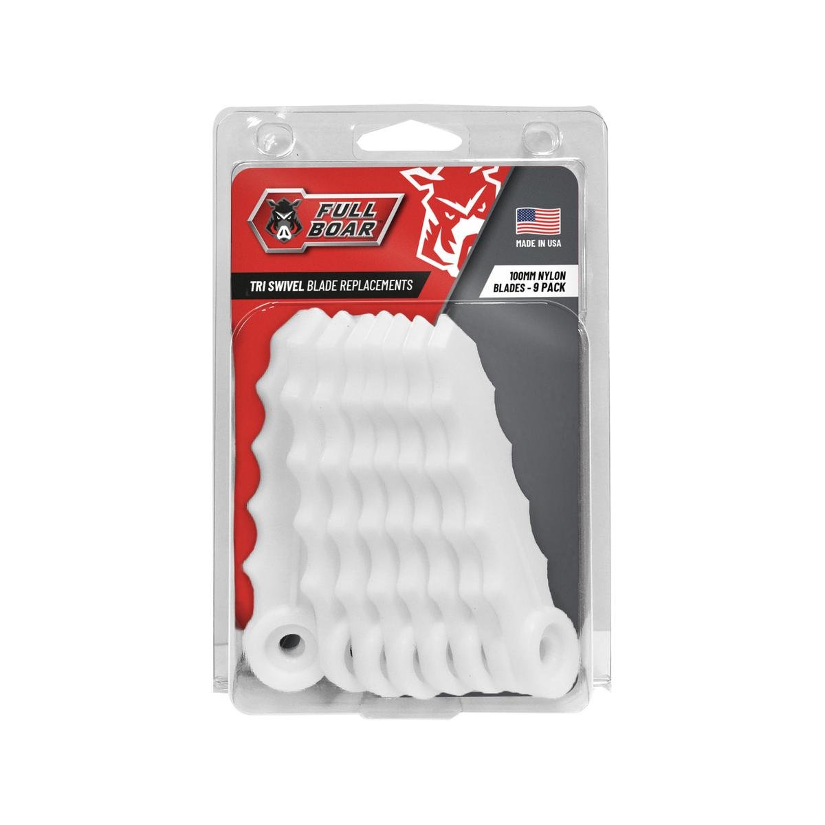 Full Boar Nylon Blade Replacement Kit - 100mm, 9 Pack