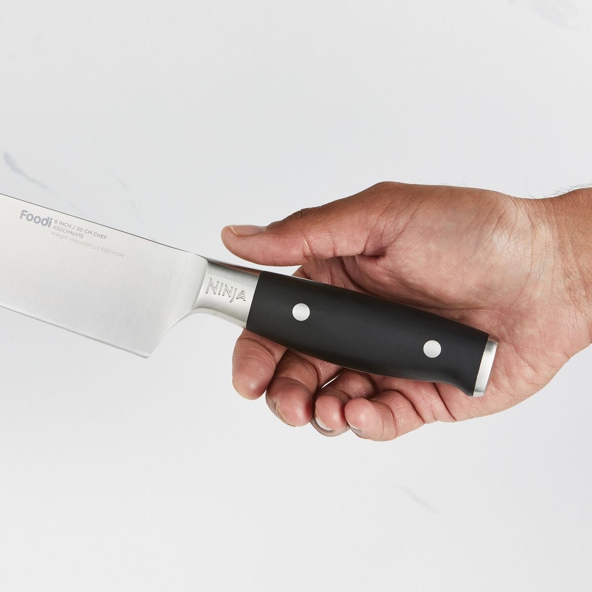Ninja Foodi NeverDull Premium 5 Piece Knife Block Set - German Steel Blades, Built-In Sharpener - K32005