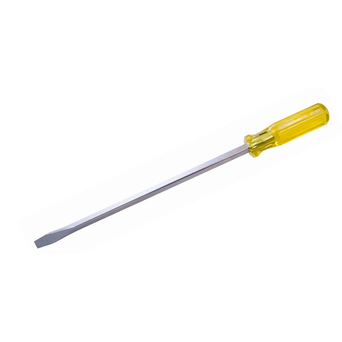 Stanley 12 x 300mm Square Shaft Screwdriver Steel 110mm Handle Yellow