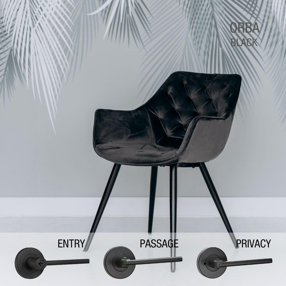 Lemaar Orba Black Zinc Security Set 2 Piece