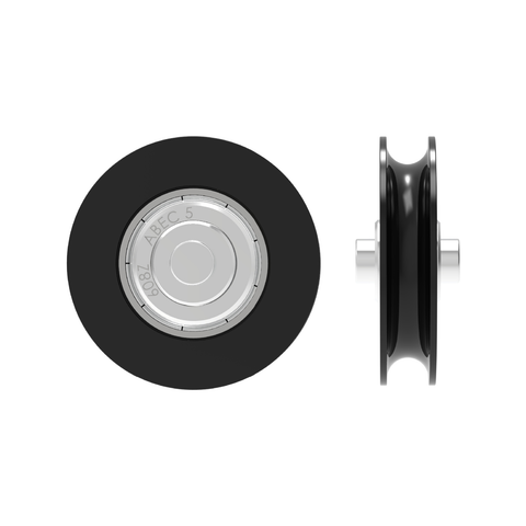 Rolltrak 36mm Stainless Steel Concave Nylon Roller - Patio Door Replacement
