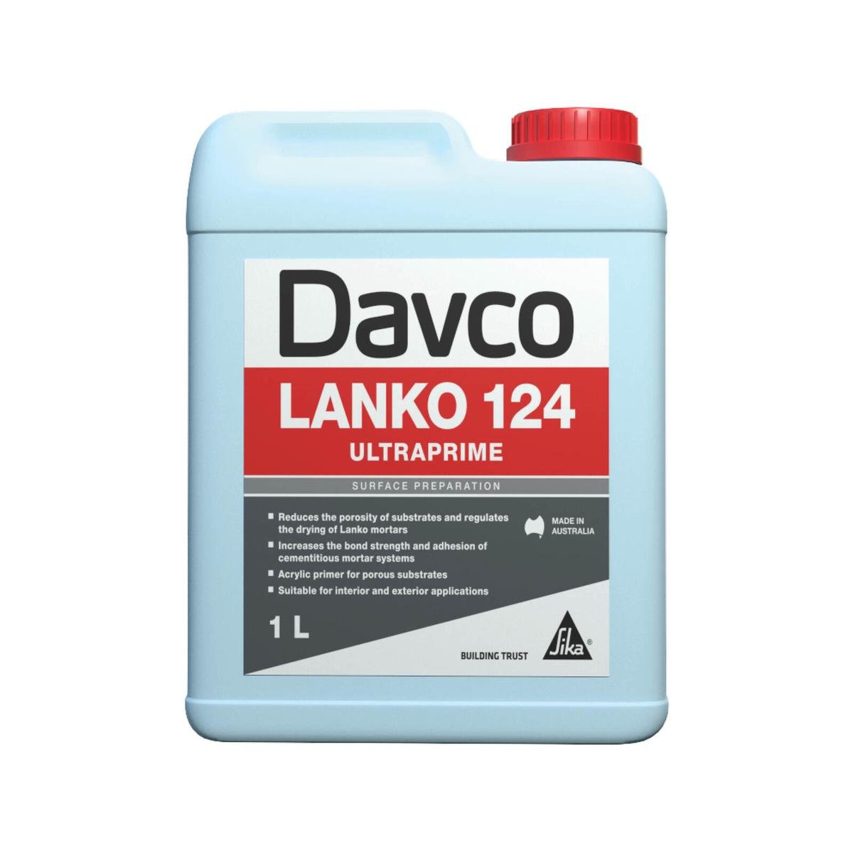 Davco Lanko 124 Ultraprime Surface Primer 1L White Acrylic