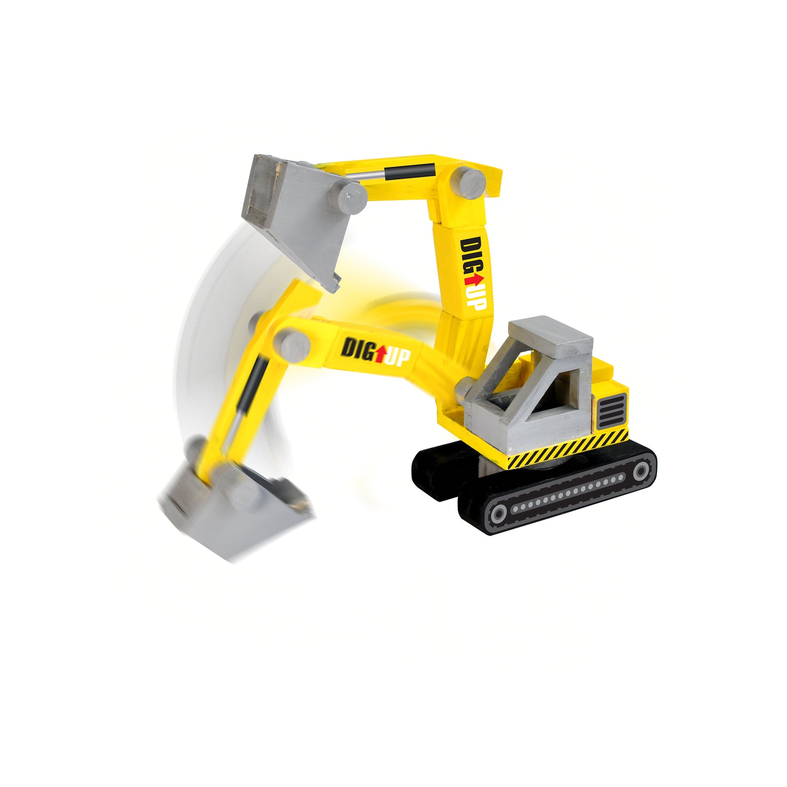 Boyle Wood Craft Project Kit Excavator DIY Indoor Model with Moving Parts