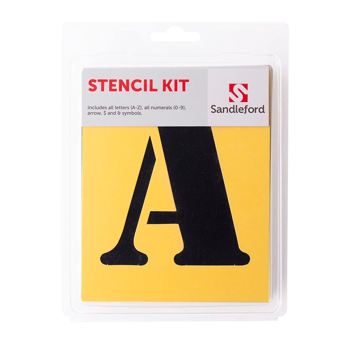 Sandleford 150mm A-Z Cardboard Stencil Kit - 104mm Letter Size, Weather Resistant