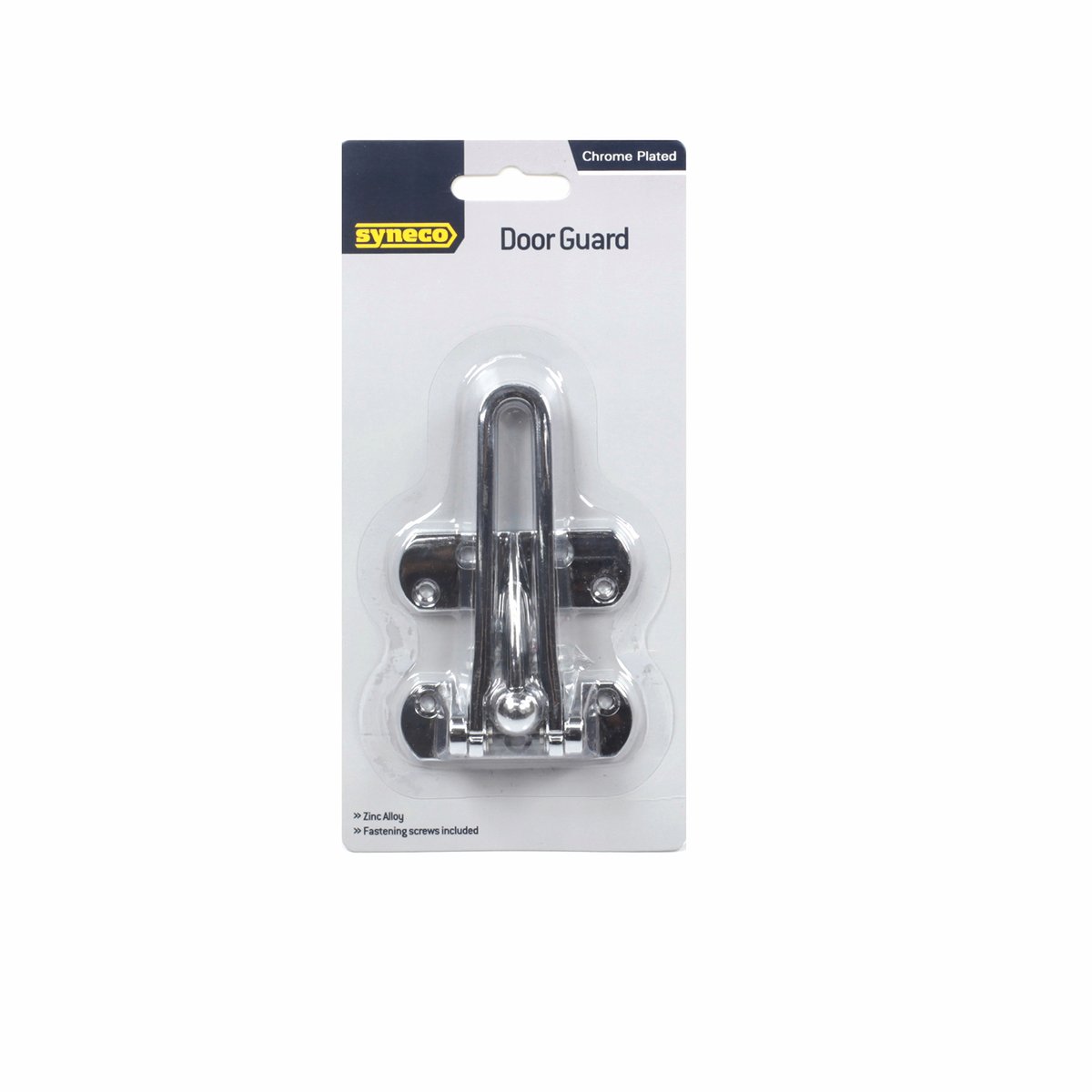 Syneco Bright Chrome Zinc Alloy Door Guard