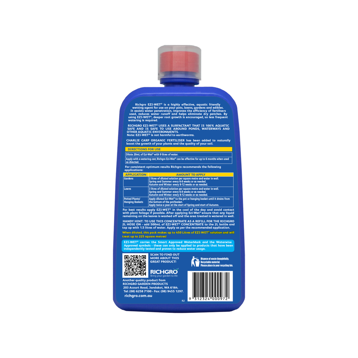 Richgro Ezi Wet Concentrate Soil Soaker 1L