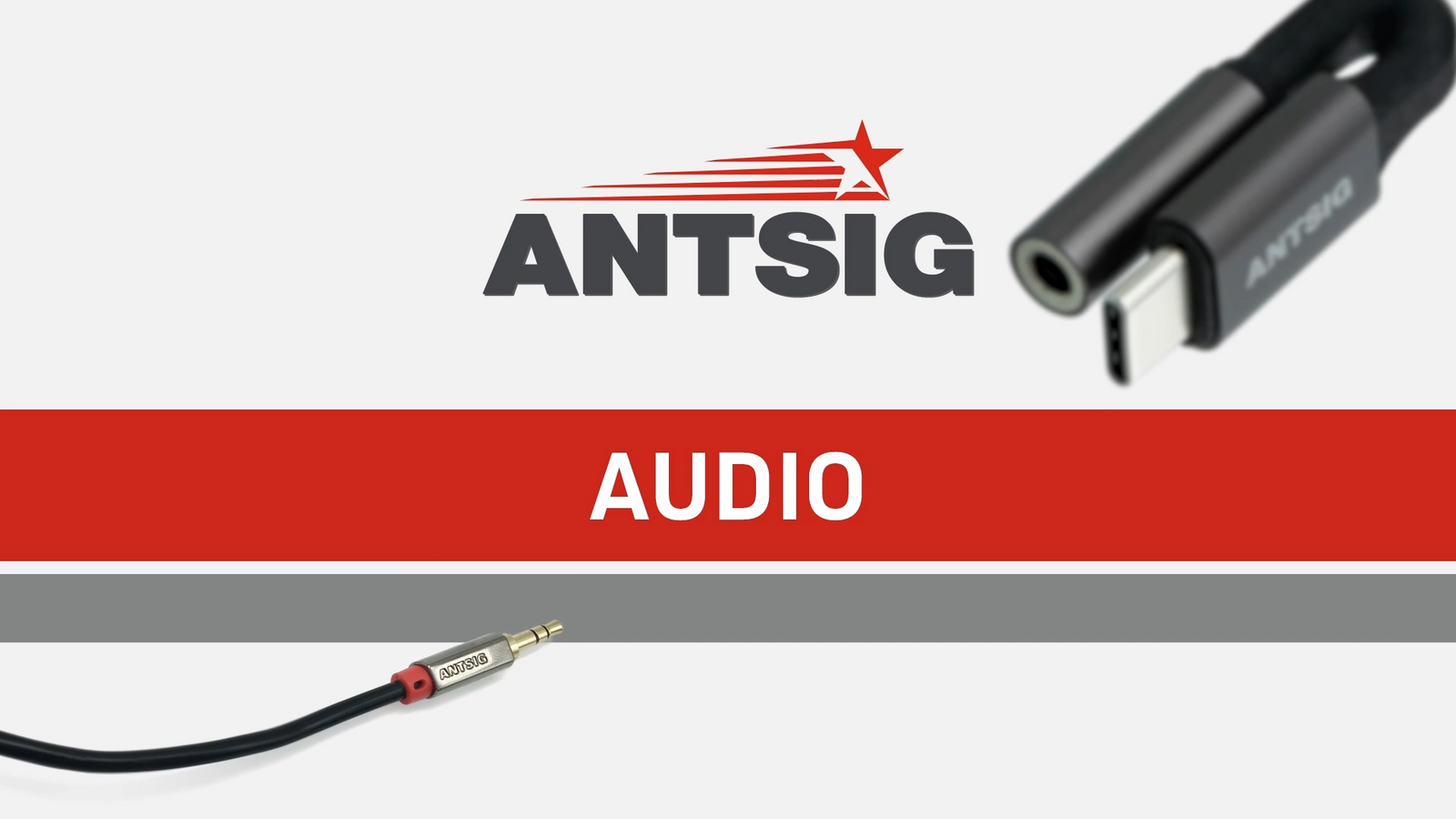 Antsig 3m 3.5mm Shielded AUX Cable with Joiner Zinc Alloy Connectors AP381
