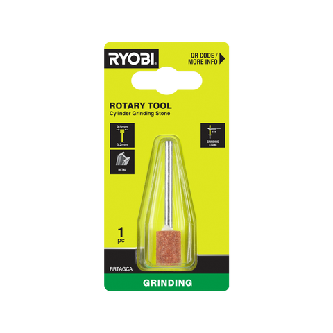 Ryobi 9.5mm Rotary Cylinder Grinding Stone for Sharpening and Deburring