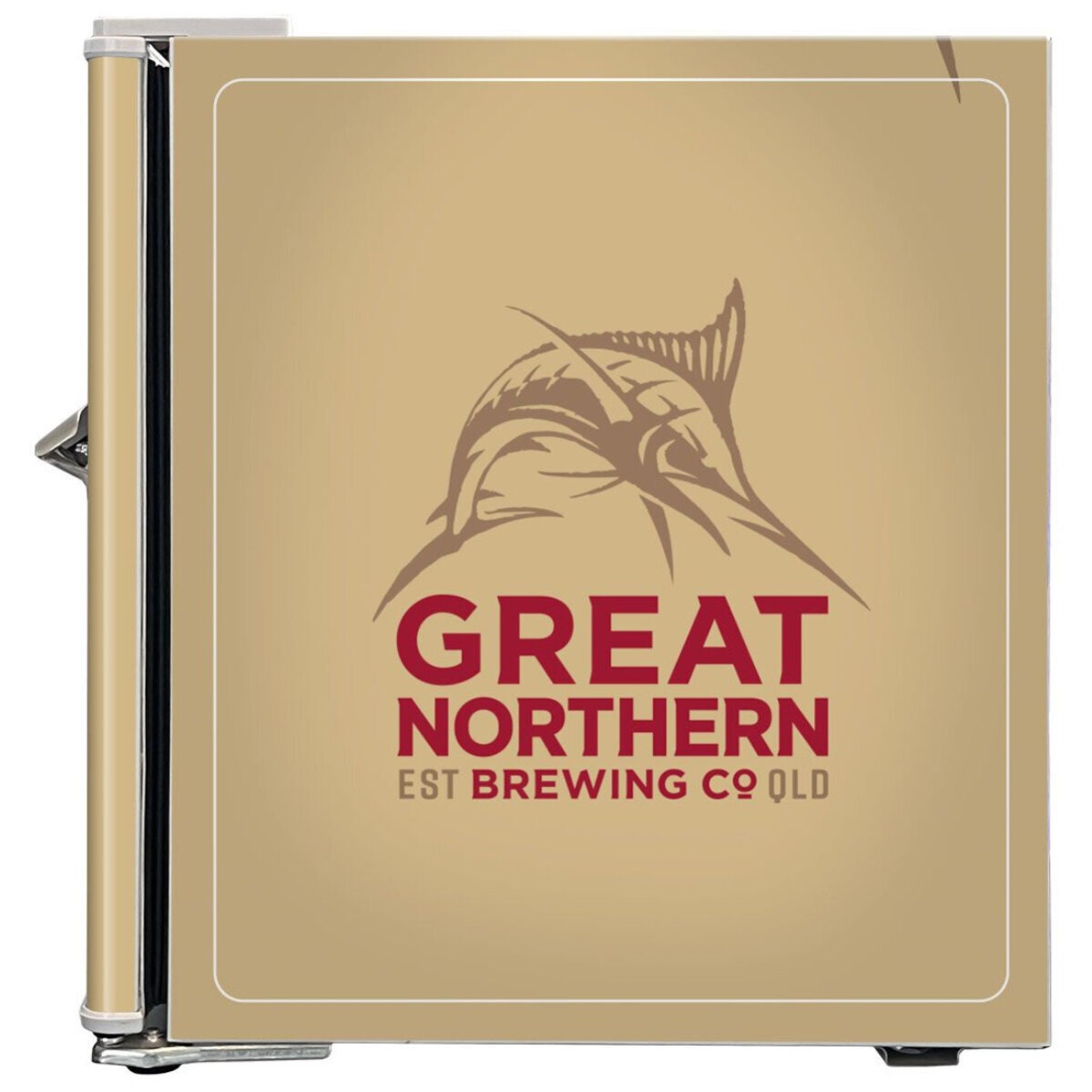 Schmick 46L Great Northern Gold Branded Retro Style Mini Fridge - Frost Free - BC46W-GNBC-GOLD