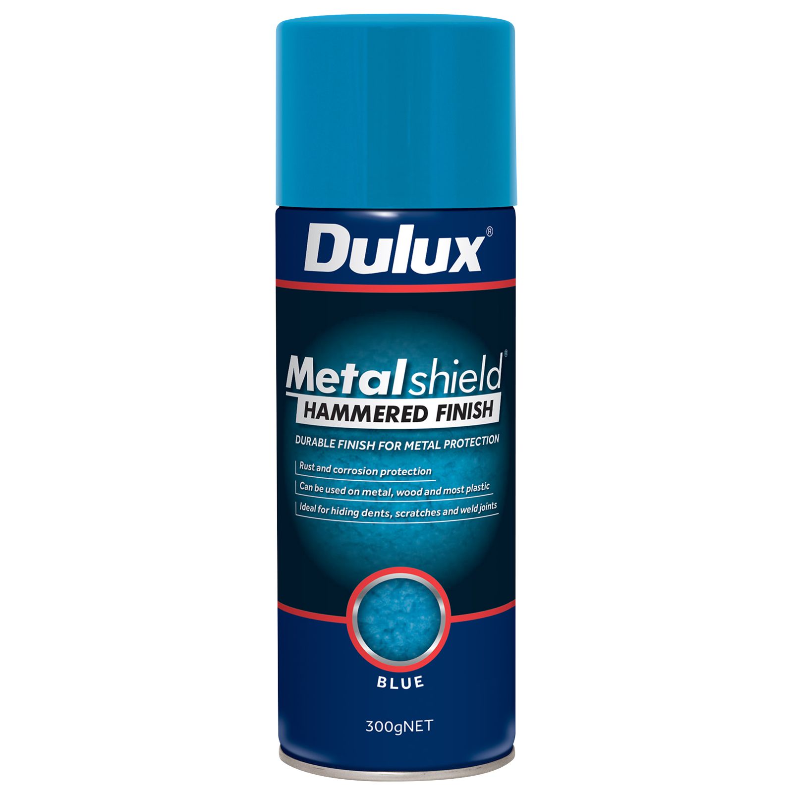 Dulux Metalshield 300g Hammered Finish Spray Paint Blue - Rust & Corrosion Protection