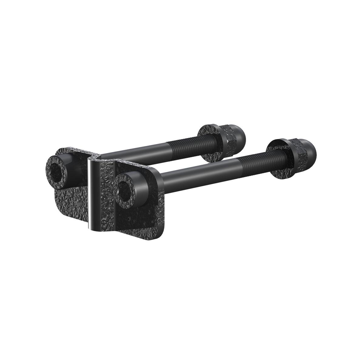 PEAK Black Steel Fence Brackets for Wire Grid Fencing, 6 Pack