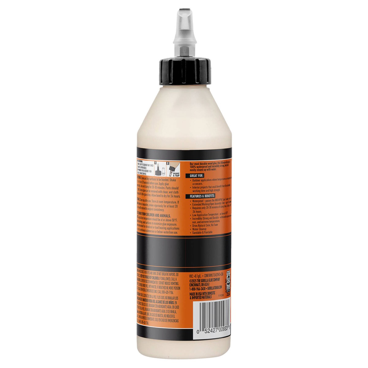 Gorilla 532ml Ultimate Wood Glue - Waterproof